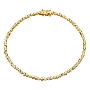 1ct Buttercup Setting Diamond Tennis Bracelet