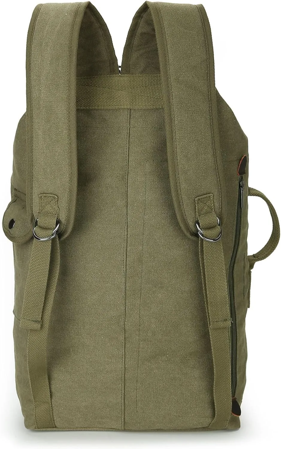 45L Travel Backpacks Canvas Bucket Bag Hiking Duffle Rucksack Outdoor Casual Daypacks Bag Backpack (Green)