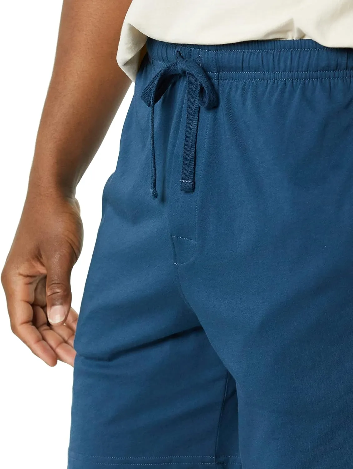 Amazon Essentials Men's 7" Cotton Knit Pajama Shorts, Pack of 2