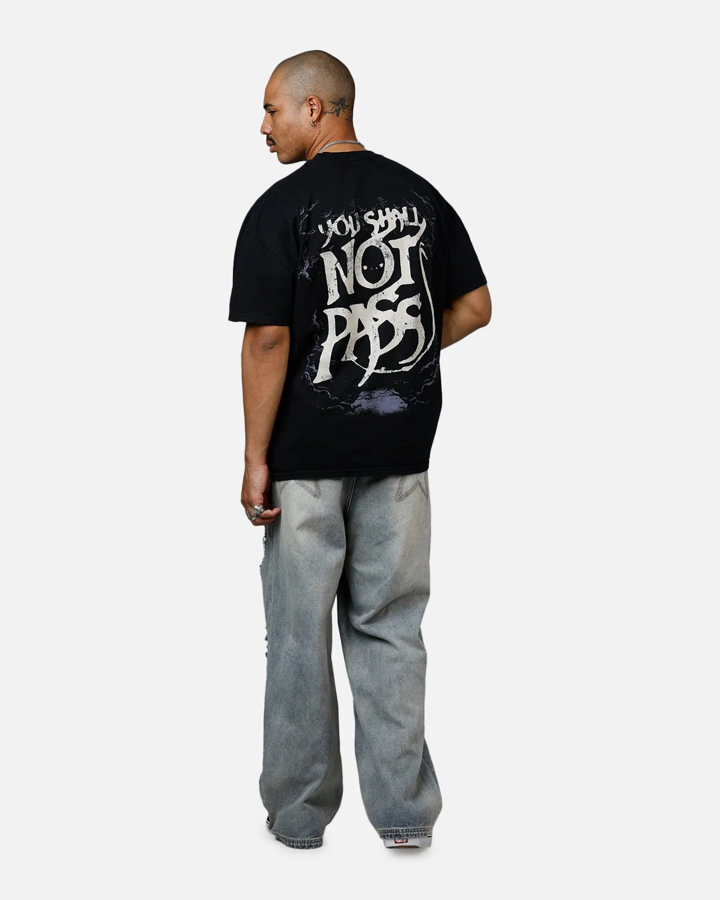 American Thrift X The Lord Of The Rings Gandalf Heavyweight T-Shirt Black