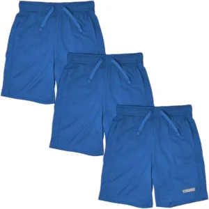 Andrew Scott Boys 3 Pack Active Performance Mesh Style Basketball Sport Shorts