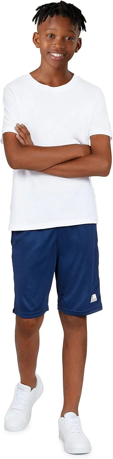 Andrew Scott Boys 3 Pack Active Performance Mesh Style Basketball Sport Shorts