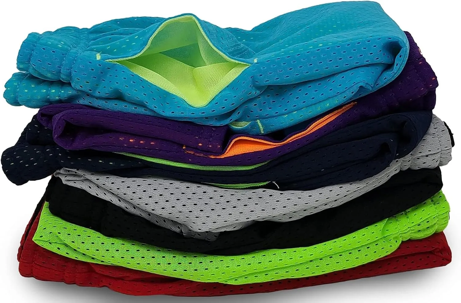 Andrew Scott Boys 3 Pack Active Performance Mesh Style Basketball Sport Shorts