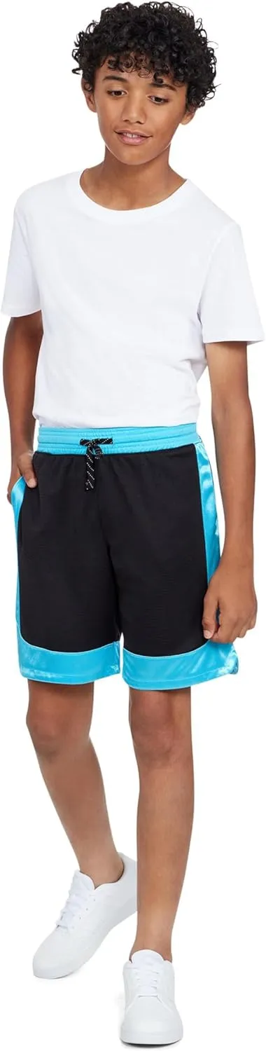 Andrew Scott Boys 3 Pack Active Performance Mesh Style Basketball Sport Shorts