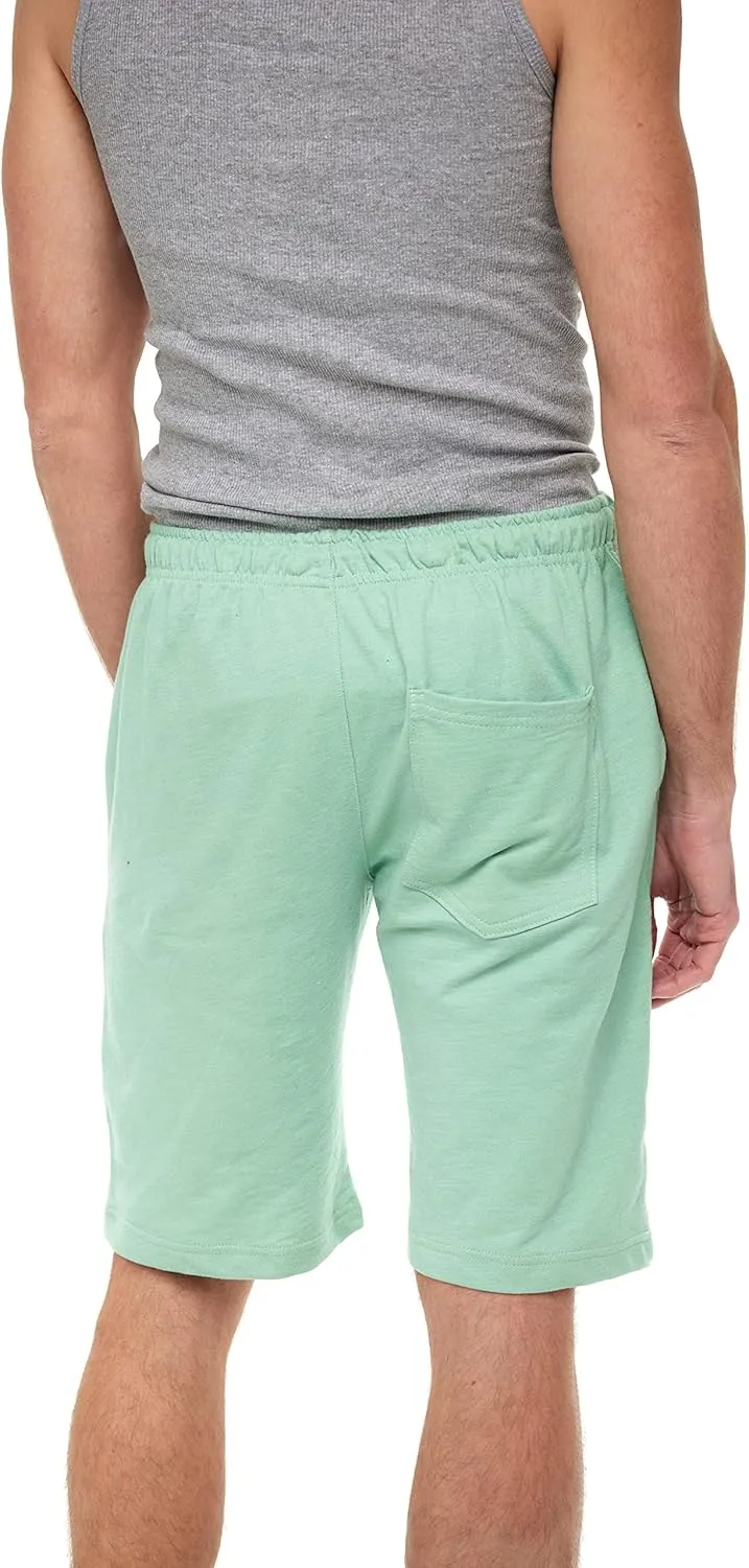 Andrew Scott Men's French Terry Drawstring Shorts|Casual|Lounge | Sweat | Workout | Multi Packs Colors