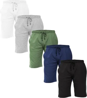Andrew Scott Men's French Terry Drawstring Shorts|Casual|Lounge | Sweat | Workout | Multi Packs Colors