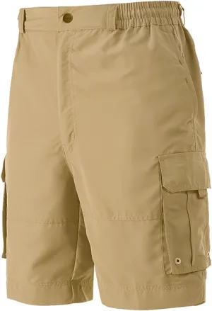 A.WAVE Men's Multi-Pockets Drawstring Elastic Waist Cargo Shorts Relaxed fit 11 inch Inseam Below Knee Quick Dry