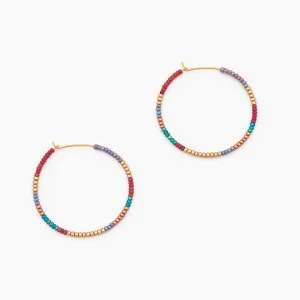 Beaded Hoops Moroccan
