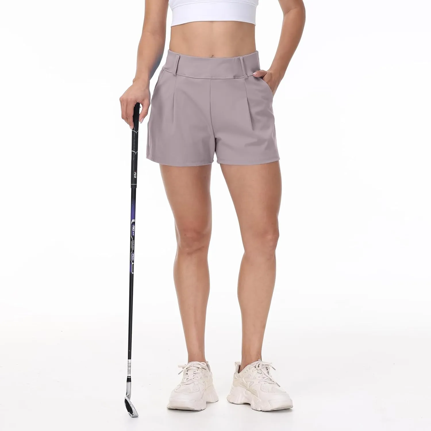 Blaosn Womens Golf Shorts Workout Running Bike Gym Athletic Lounge Work Dress Pants High Waist Cute Clothes Summer Outfits