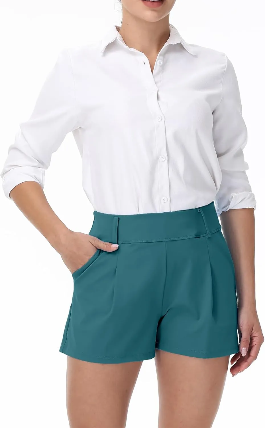 Blaosn Womens Golf Shorts Workout Running Bike Gym Athletic Lounge Work Dress Pants High Waist Cute Clothes Summer Outfits