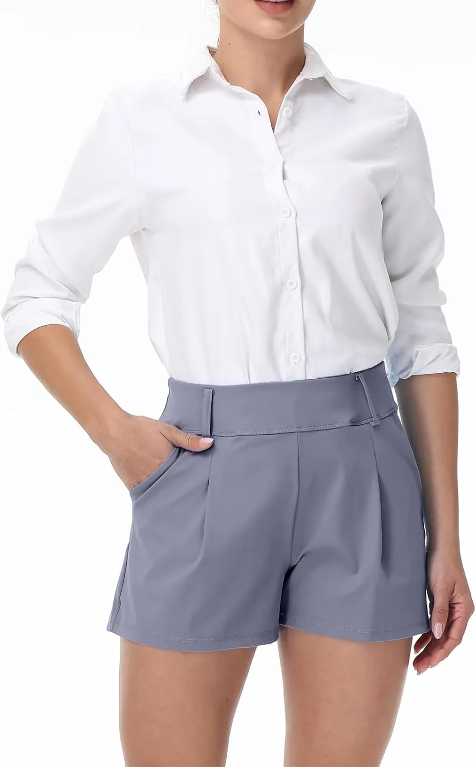 Blaosn Womens Golf Shorts Workout Running Bike Gym Athletic Lounge Work Dress Pants High Waist Cute Clothes Summer Outfits