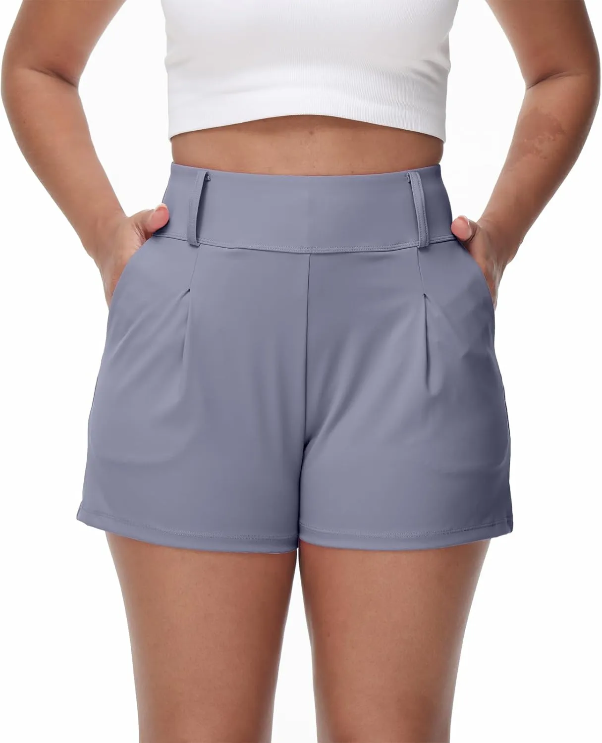 Blaosn Womens Golf Shorts Workout Running Bike Gym Athletic Lounge Work Dress Pants High Waist Cute Clothes Summer Outfits