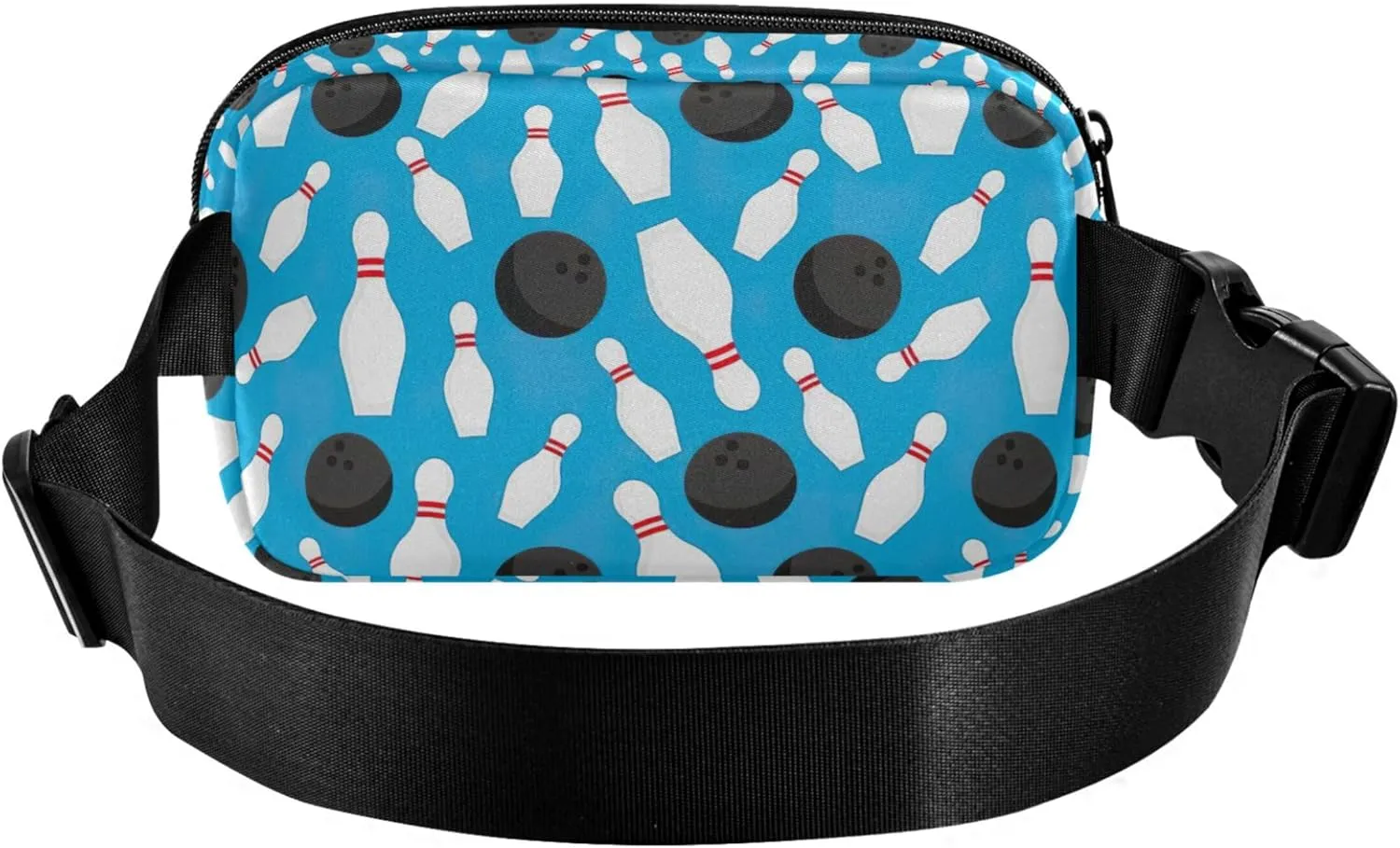 Bowling Sport Pattern Women Fanny Packs Waterproof Belt Bags Hip Pack Funky Cross Body Waist Purse