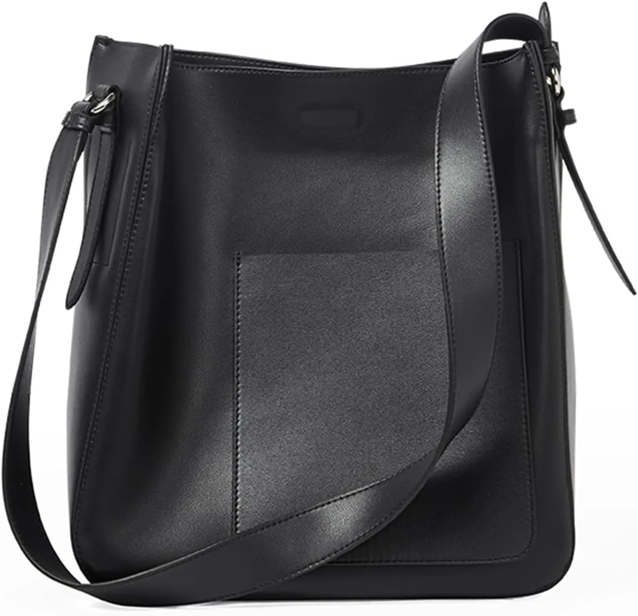 Bucket Shoulder Bags for Women Genuine Leather Casual Top Handle Hobo Tote Bag Purses Handbags with Magnetic Buttonbag1331OWOISS