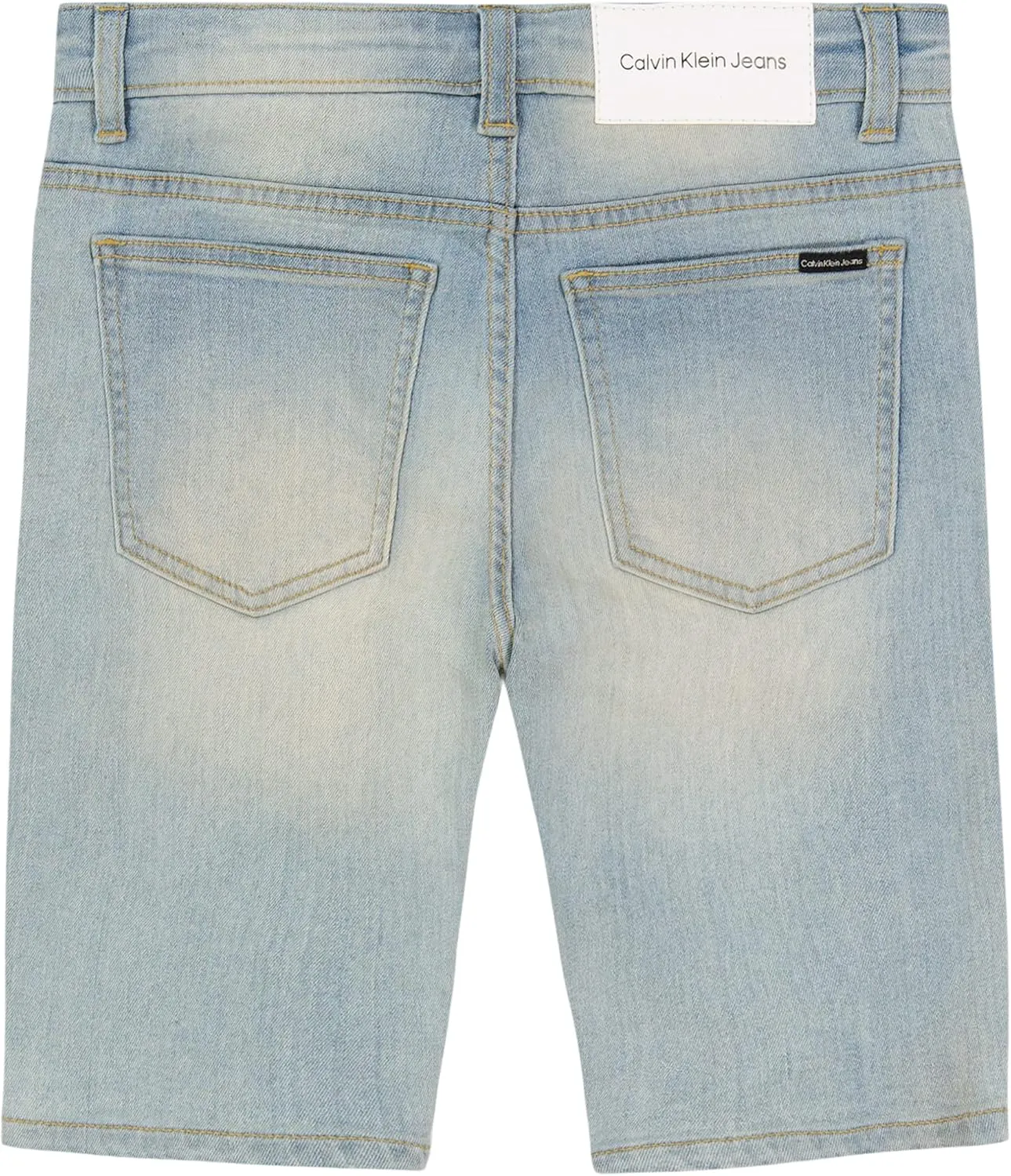 Calvin Klein Boys' Relaxed Fit Denim Shorts, 5-Pocket Style, Zipper Fly & Button Closure