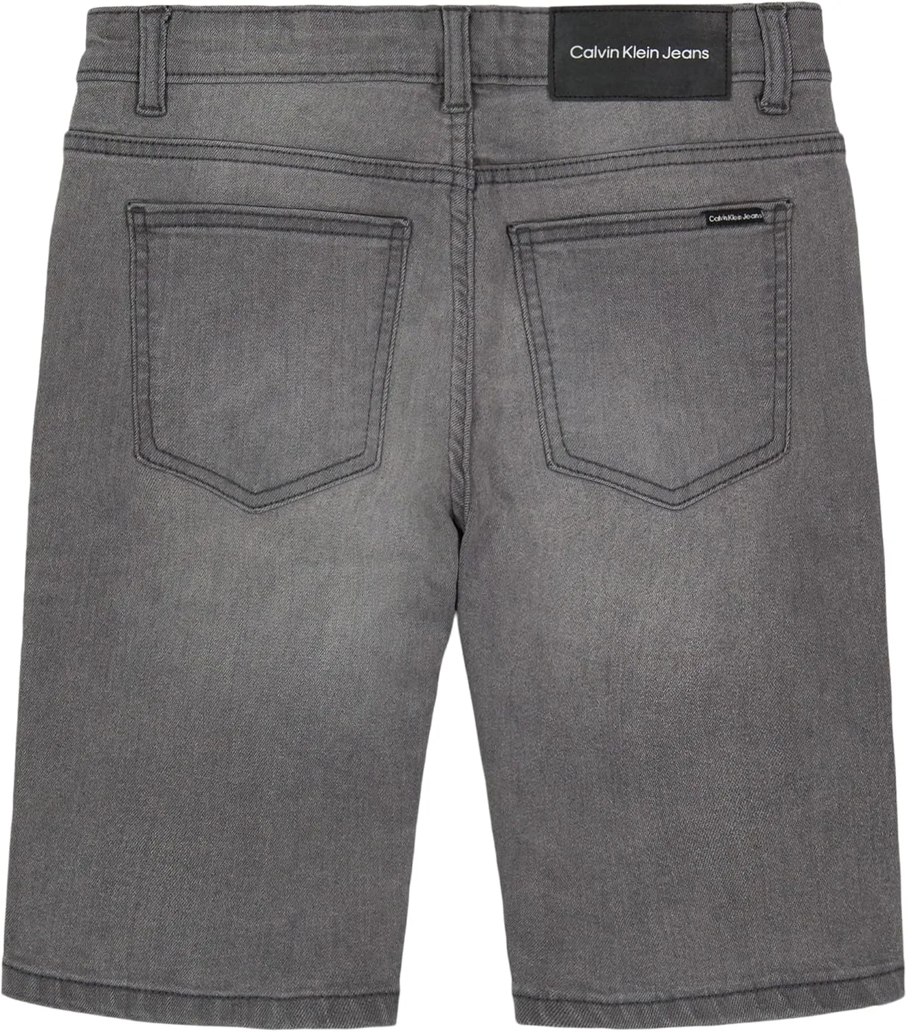 Calvin Klein Boys' Relaxed Fit Denim Shorts, 5-Pocket Style, Zipper Fly & Button Closure
