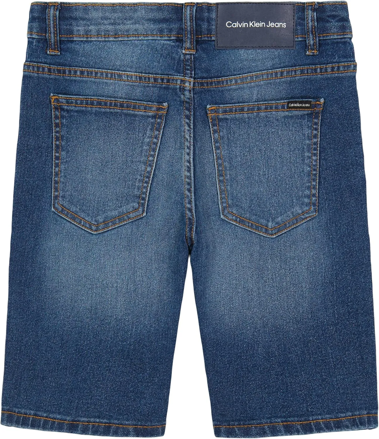 Calvin Klein Boys' Relaxed Fit Denim Shorts, 5-Pocket Style, Zipper Fly & Button Closure