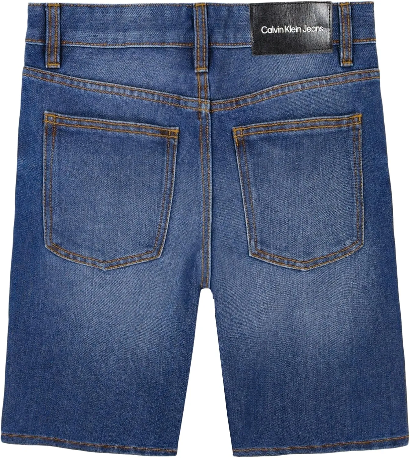 Calvin Klein Boys' Relaxed Fit Denim Shorts, 5-Pocket Style, Zipper Fly & Button Closure