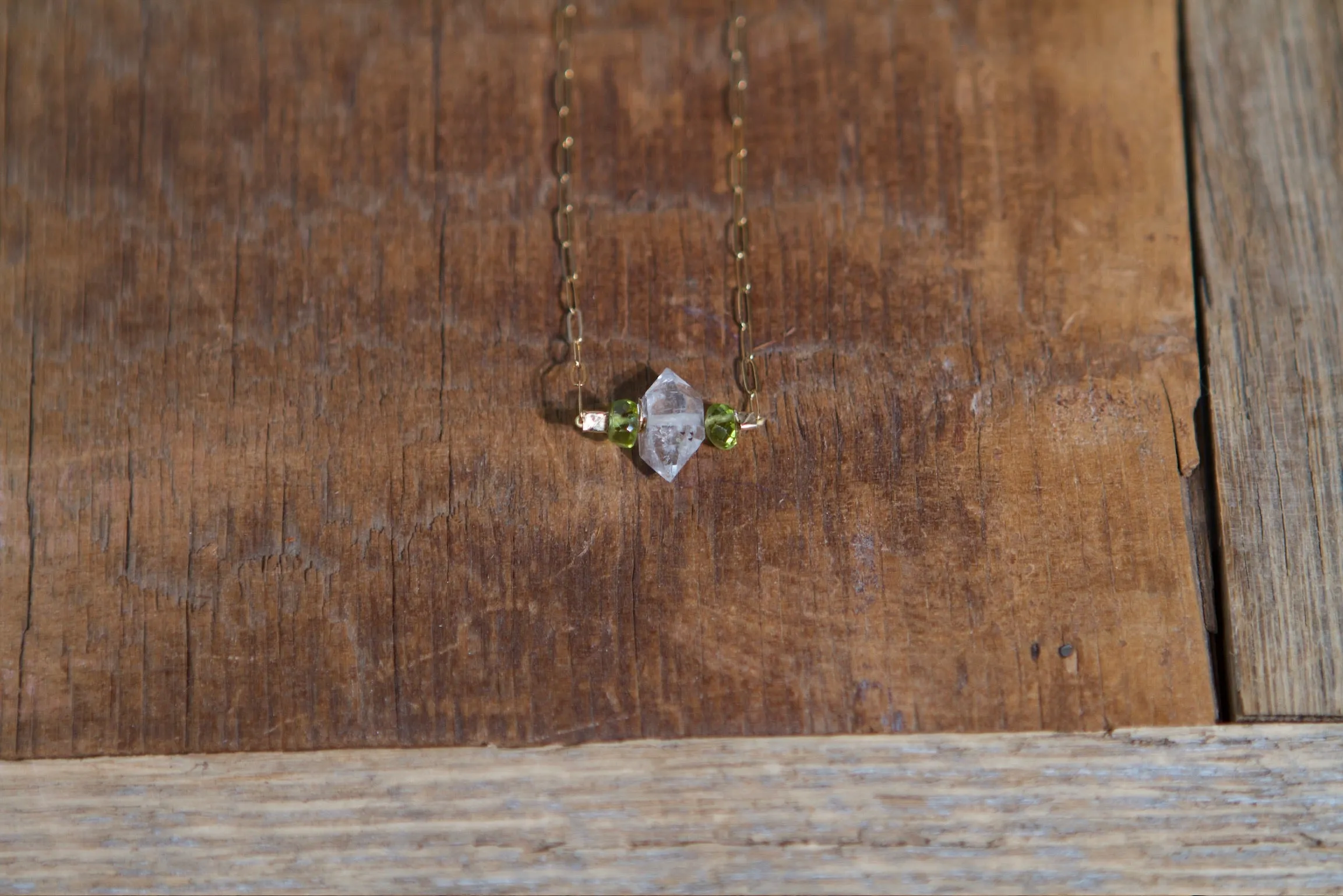 Center Herkimer Necklace #17