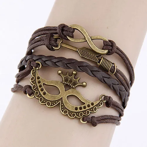 Charm Vintage Multi layer Leather Bracelet