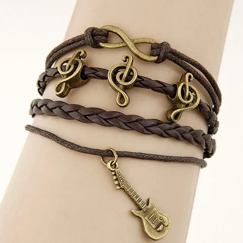 Charm Vintage Multi layer Leather Bracelet