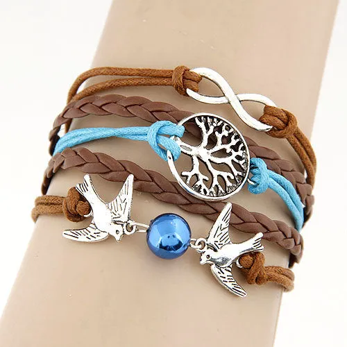 Charm Vintage Multi layer Leather Bracelet