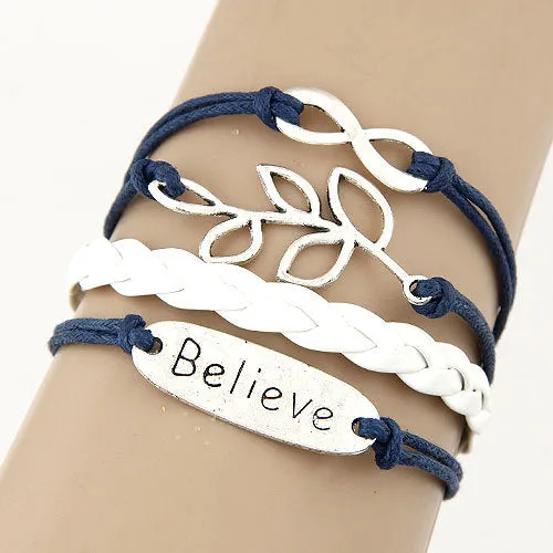 Charm Vintage Multi layer Leather Bracelet