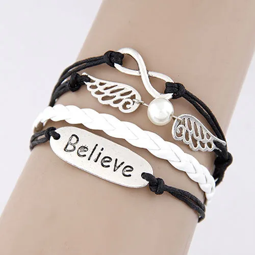 Charm Vintage Multi layer Leather Bracelet