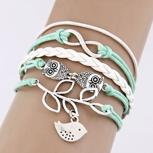 Charm Vintage Multi layer Leather Bracelet