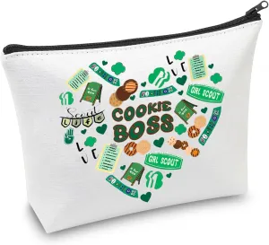 CMNIM Cookie Sc-ut Boss Makeup Bags Family Girl Troop Leader Gift Girl S-out Cookie Mom Travel Organized Toiletry Bags