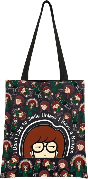 CMNIM Dariia Merchandise Gift Dariia Makeup Bag 90s Tv Show Merch for Fans I Don't Like To Smile Unless I Have a Reason (I Don't Like To Smile TE Black)