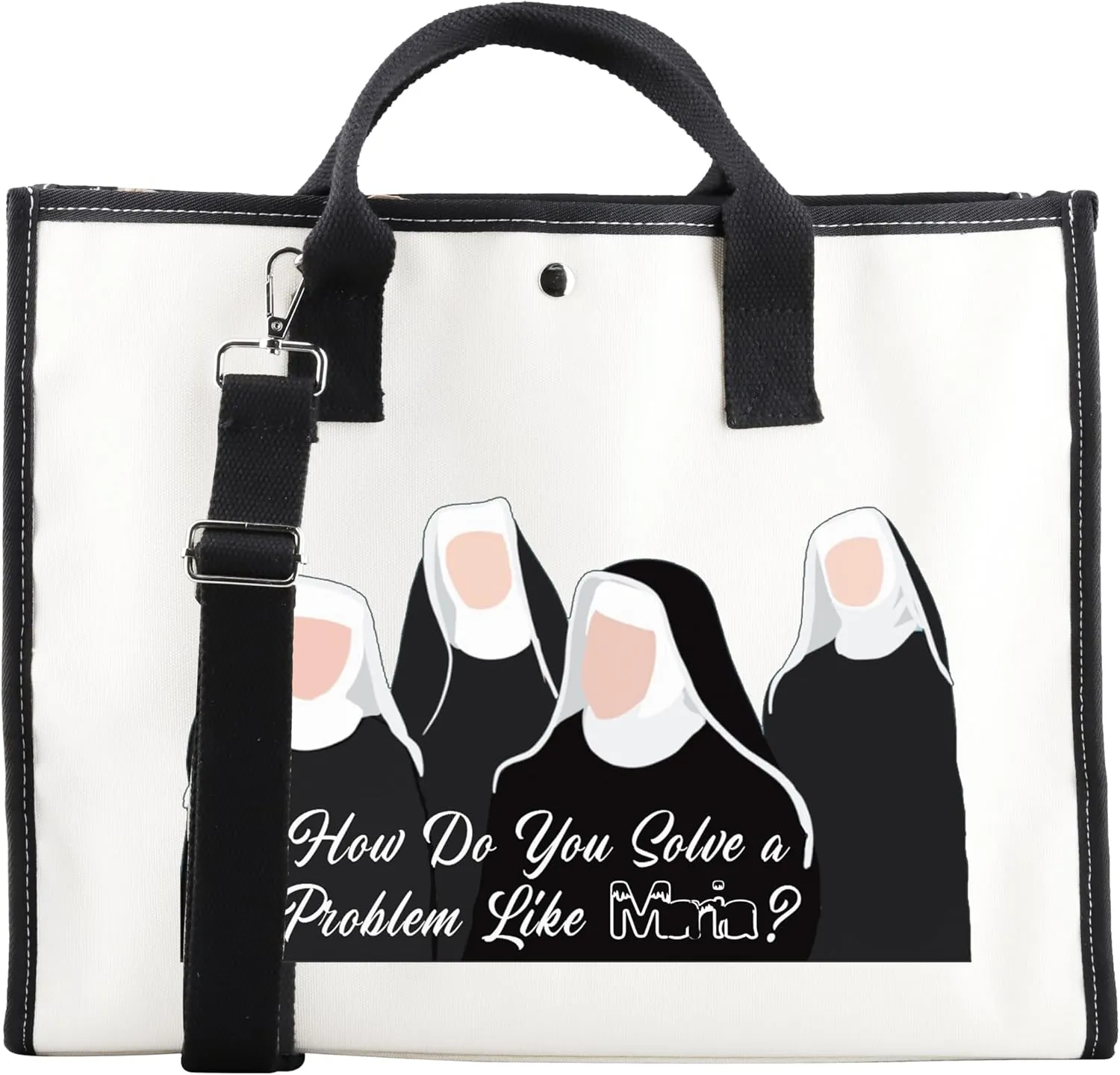 CMNIM The Sound of Inspired Music Makeup Bag How Do You Salve a Problem Like Mairia Quote Musical Theatre Gifts for Musical Fans Accessory Pouch