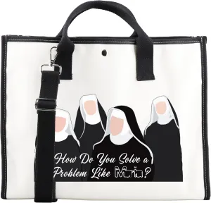 CMNIM The Sound of Inspired Music Makeup Bag How Do You Salve a Problem Like Mairia Quote Musical Theatre Gifts for Musical Fans Accessory Pouch