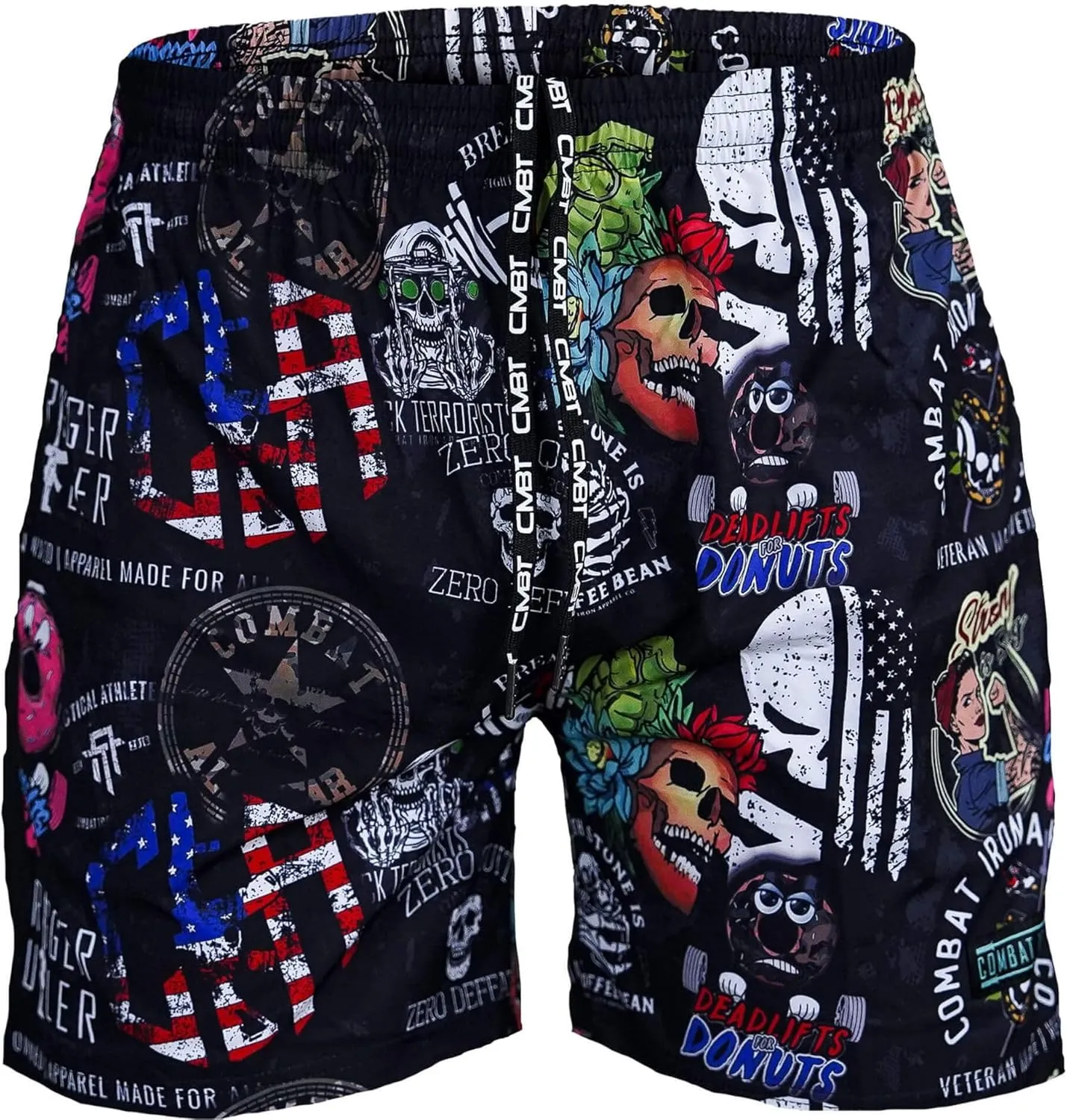 Combat Iron Men's Performance Training Shorts - 5.5 Inseam - Quick Dry Mid Stretch Allowance with Mesh Inner Pockets