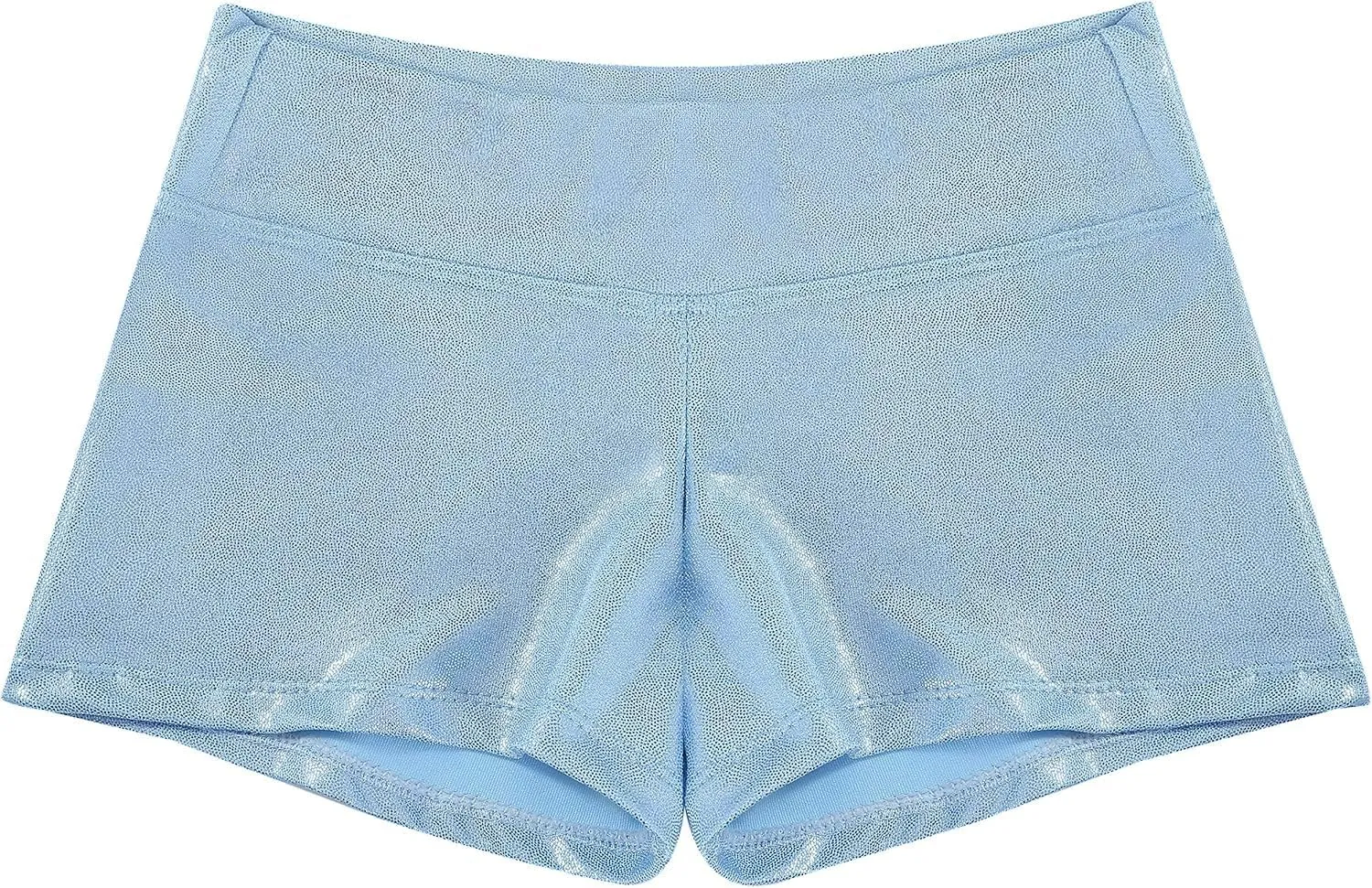 Dancina Gymnastics Shorts Athletic Dance Wear - Little Big Girls Classic and Metallic Sparkle