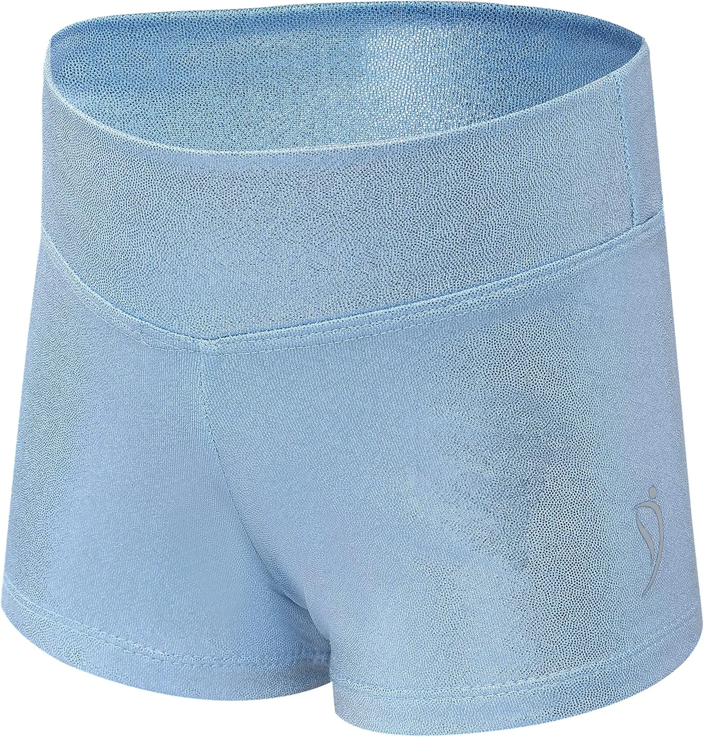 Dancina Gymnastics Shorts Athletic Dance Wear - Little Big Girls Classic and Metallic Sparkle