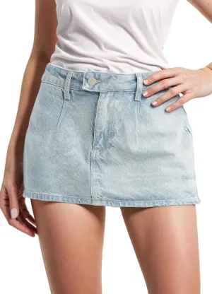 Denim Skort for Women Fashion Stretch mini Jean Skirt with Shorts Y2K Casual Denim Skirts