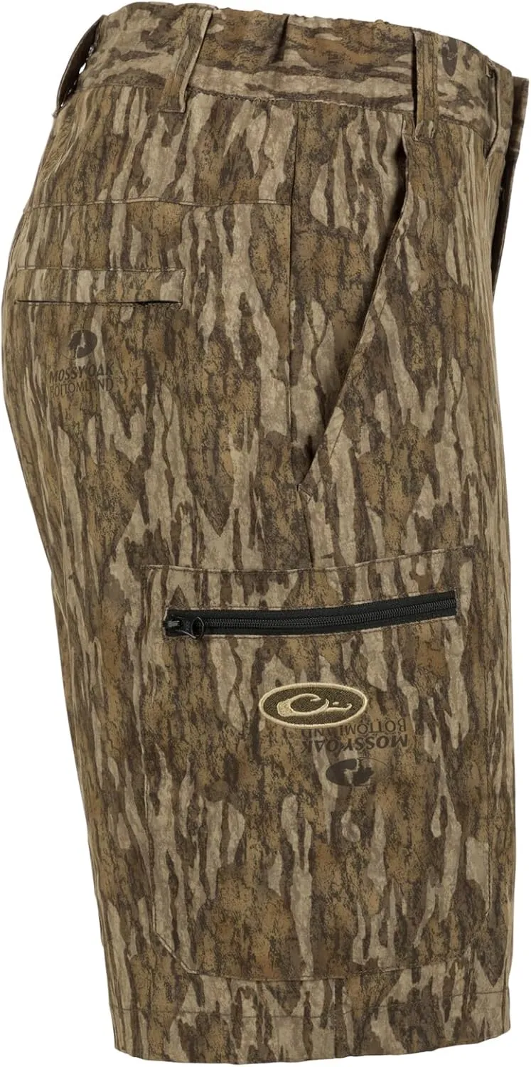 Drake Waterfowl Men's Traveler Trek Short - Lightweight Quick Dry Moisture-Wicking Everyday Casual Shorts w/Multiple Pockets