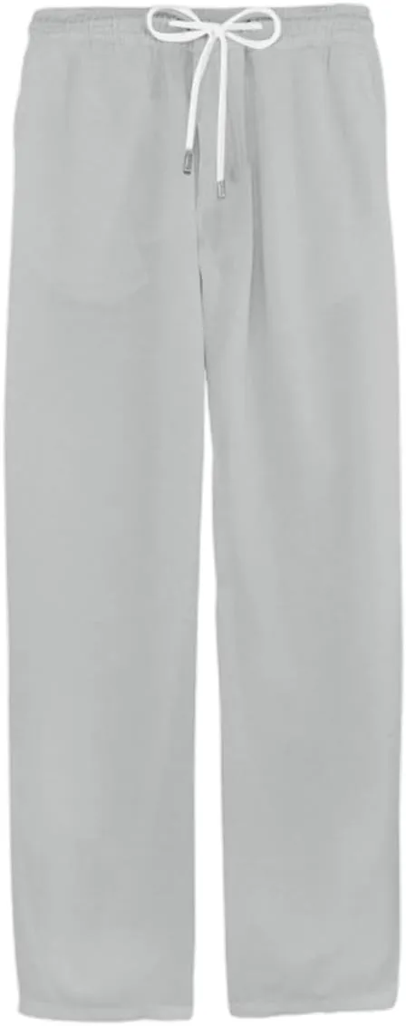 evzosrz Mens Yoga Pants Casual Elastic Waist Cotton Linen Loose Fit Drawstring Lightweight Beach Joggers Work Trousers