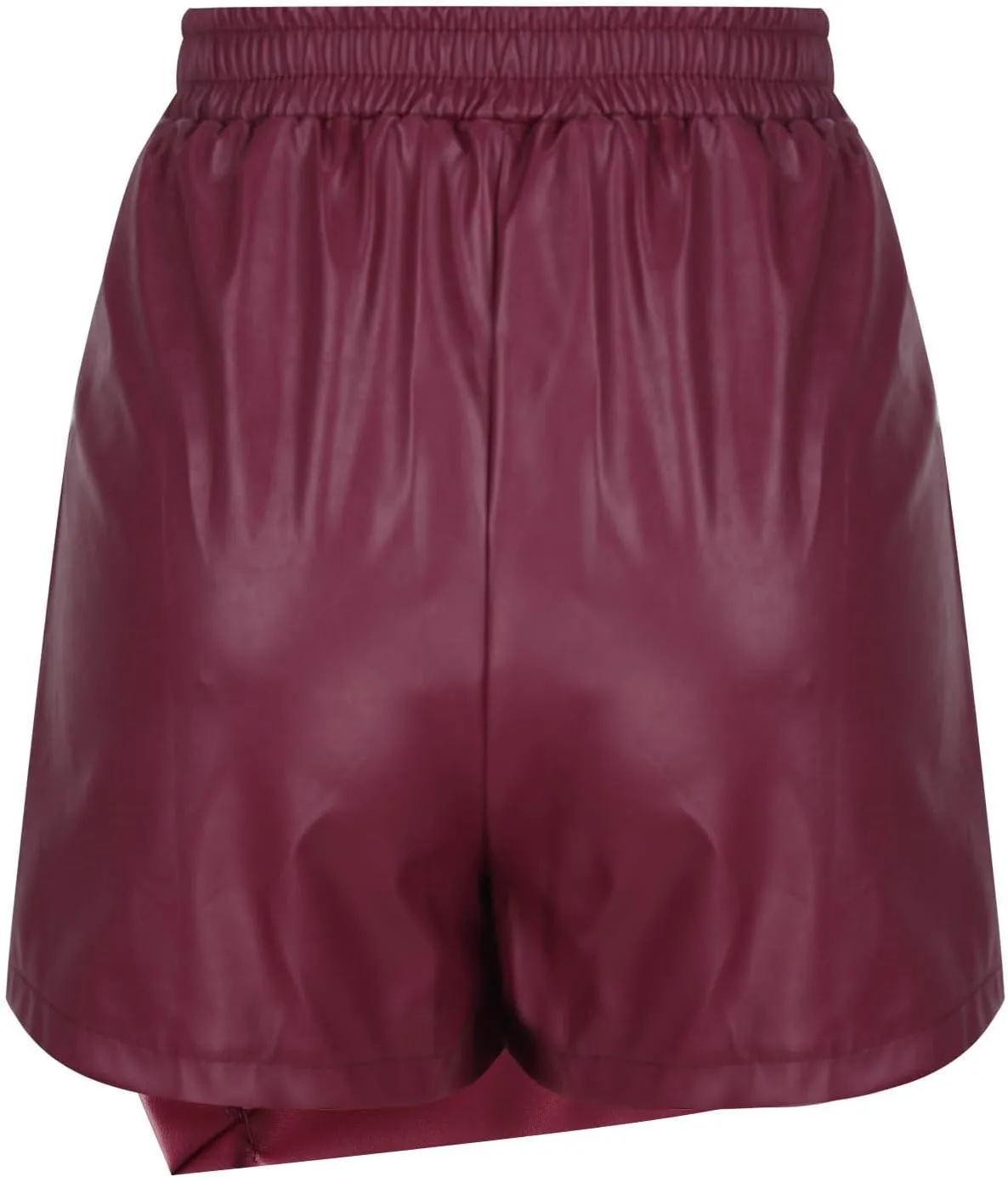 Faux Leather Mini Skirt Women high Waist Wrap Sexy Skirt Ruched Club
