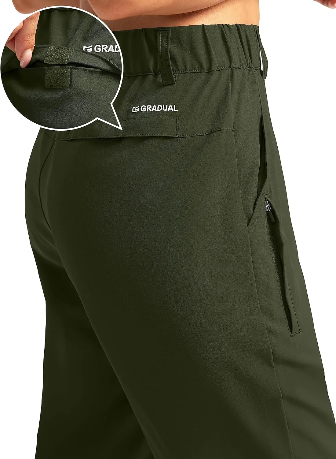 G Gradual Women's Long Hiking Cargo Shorts 13" Knee Length Lightweight Quick Dry Bermuda Shorts for Women with 5 Pockets