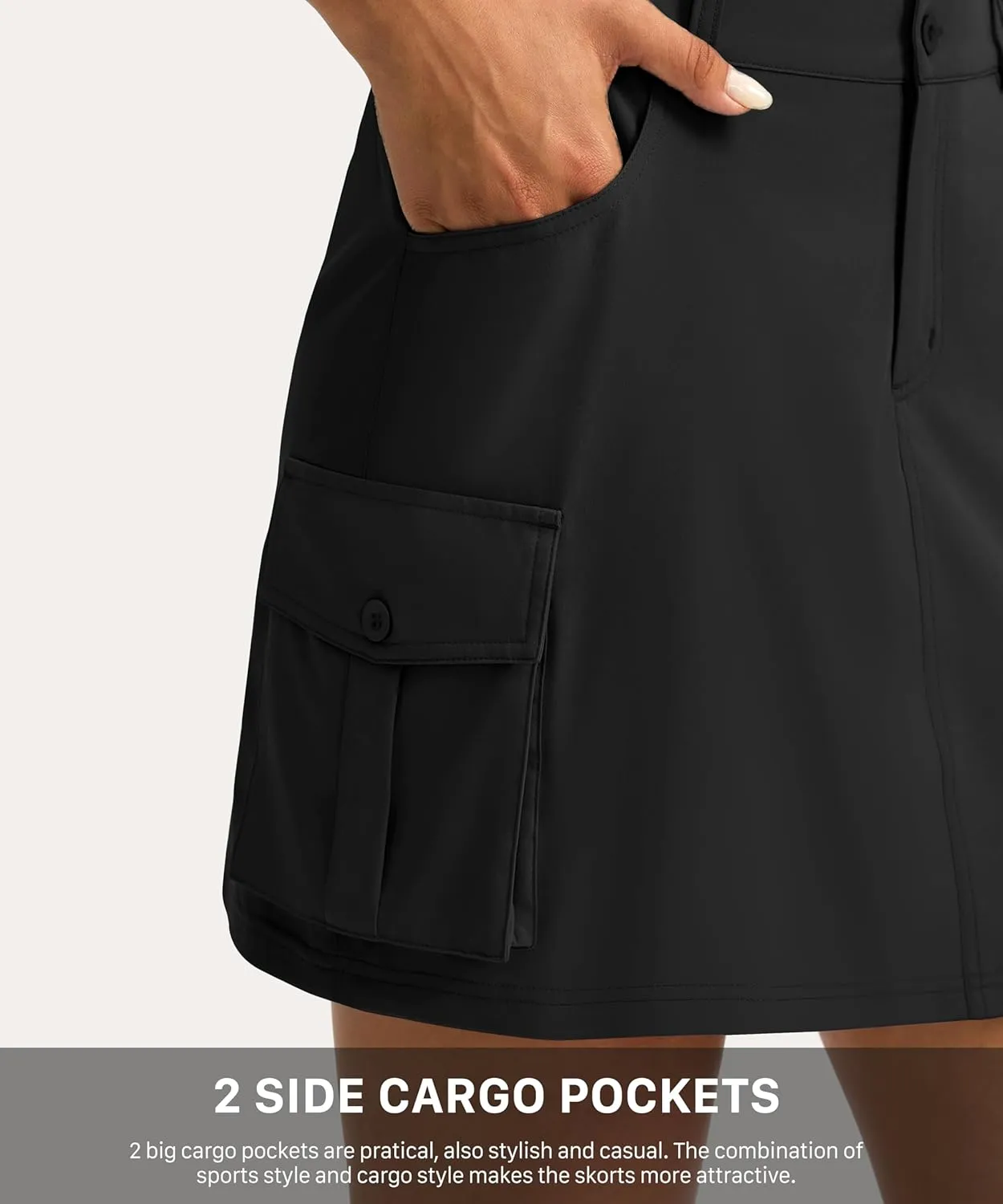 G Gradual Women's Skort 5 Pockets Cargo Skirt Golf Skirts Skorts for Women Casual Summer Hiking