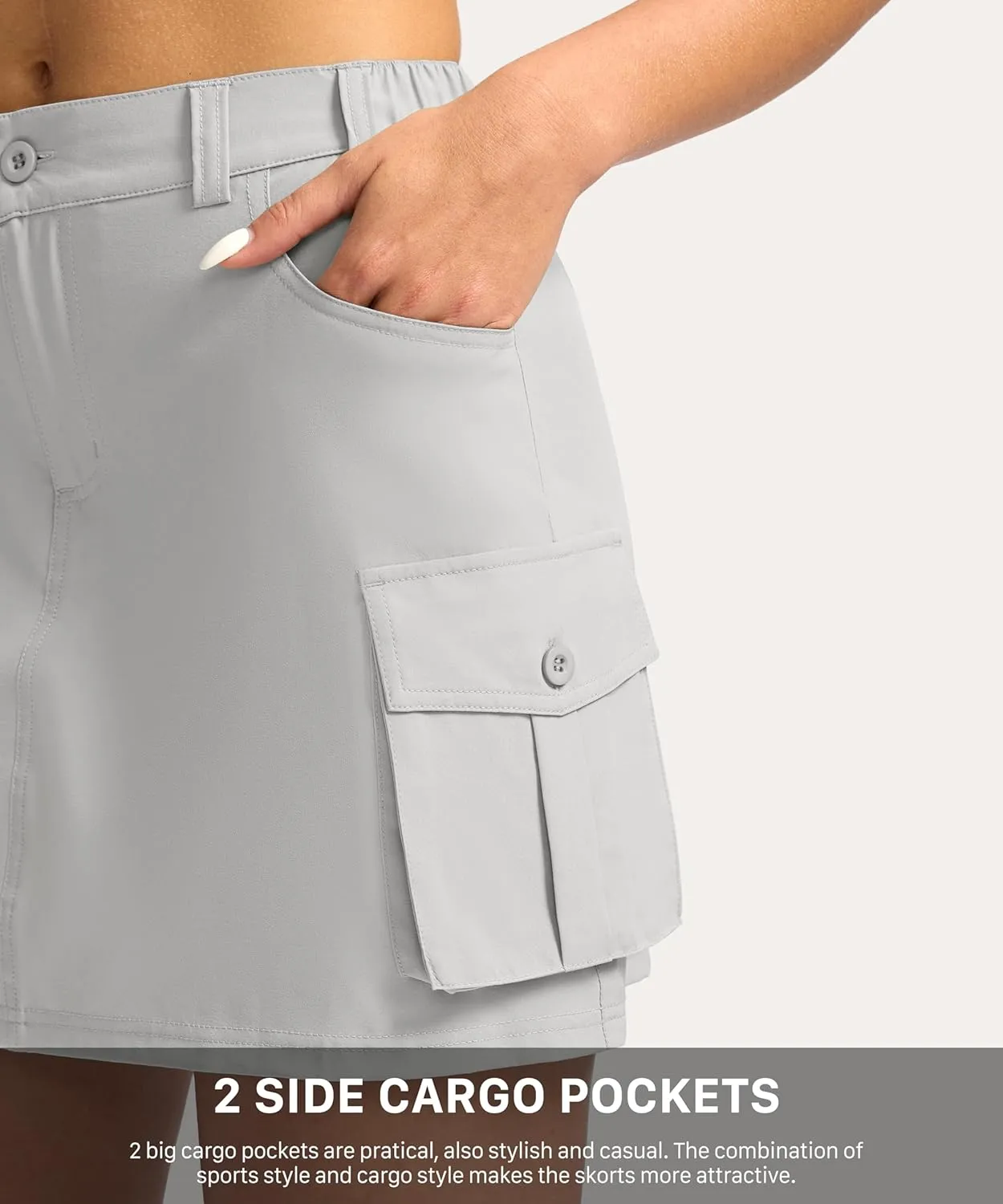 G Gradual Women's Skort 5 Pockets Cargo Skirt Golf Skirts Skorts for Women Casual Summer Hiking