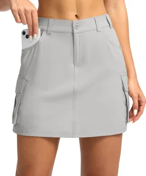 G Gradual Women's Skort 5 Pockets Cargo Skirt Golf Skirts Skorts for Women Casual Summer Hiking