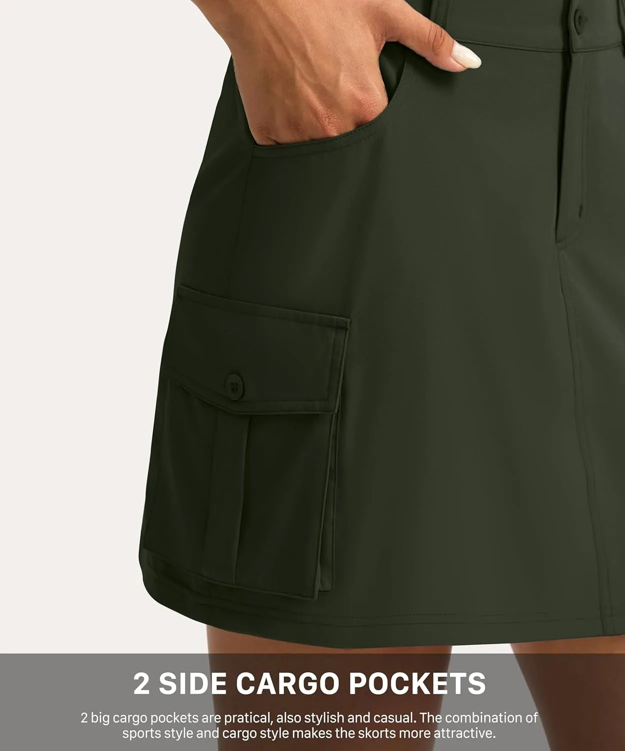 G Gradual Women's Skort 5 Pockets Cargo Skirt Golf Skirts Skorts for Women Casual Summer Hiking
