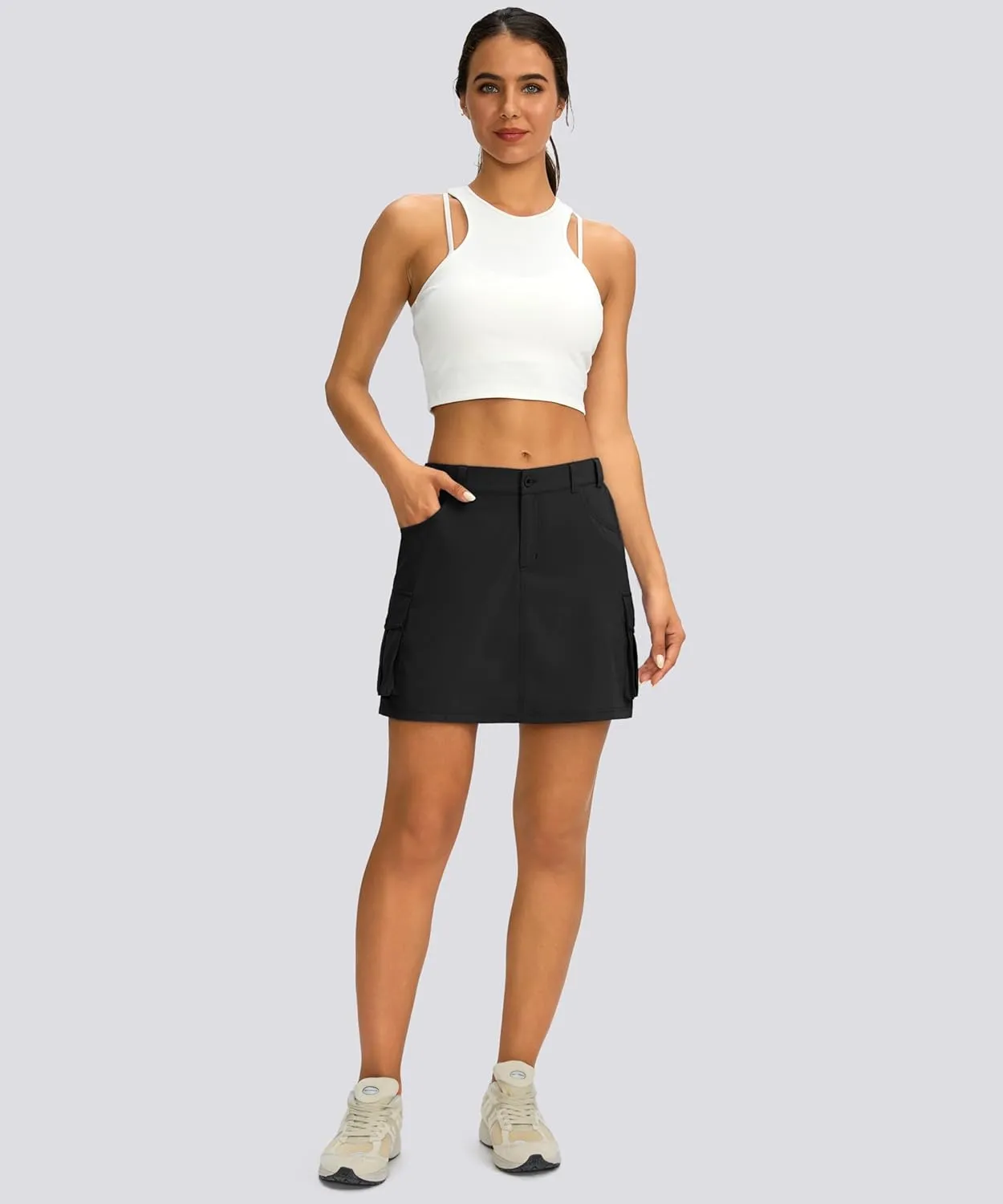 G Gradual Women's Skort 5 Pockets Cargo Skirt Golf Skirts Skorts for Women Casual Summer Hiking