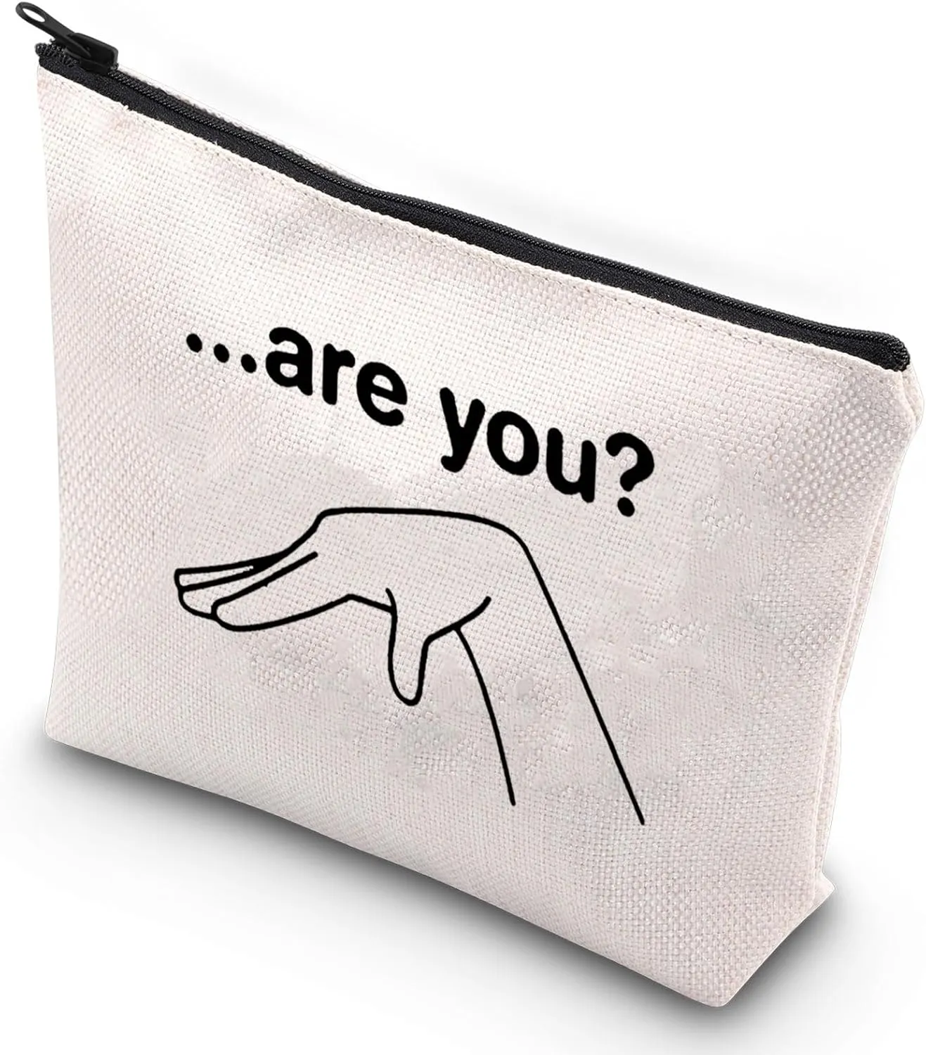 G2TUP Are You Gay Make Up Bag LGBTQ Pride Travel Toiletry Bag Funny Gift For Gays (Are You Makeup Bag)