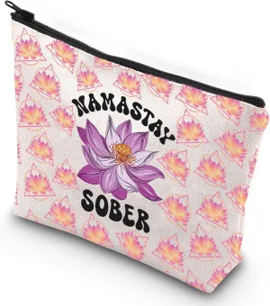 G2TUP Sober Gifts for Women Sober NA AA Sobriety Recovery Makeup Cosmetic Bag 12 Step Recovery Gifts (Sober New)