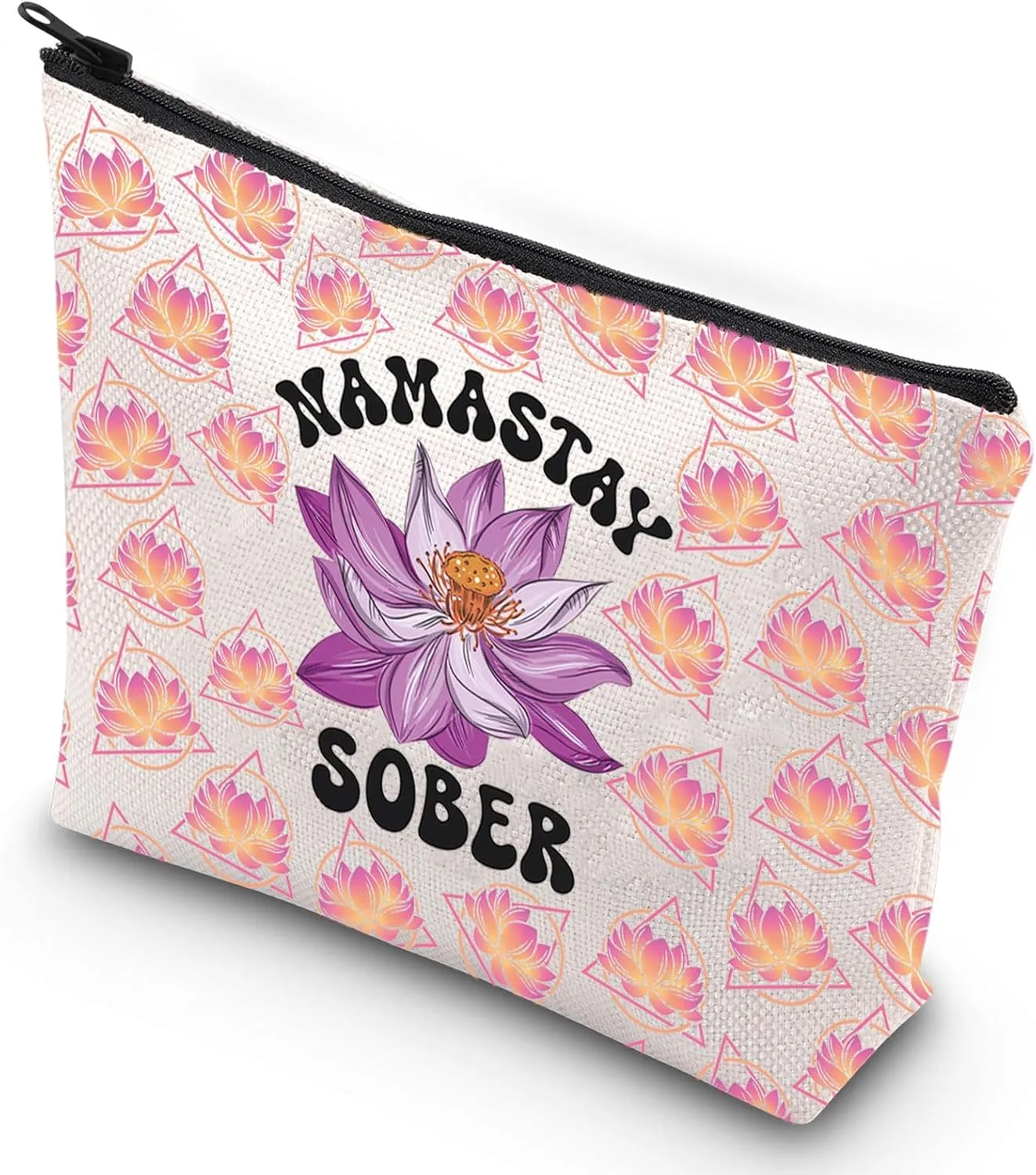 G2TUP Sober Gifts for Women Sober NA AA Sobriety Recovery Makeup Cosmetic Bag 12 Step Recovery Gifts (Sober New)