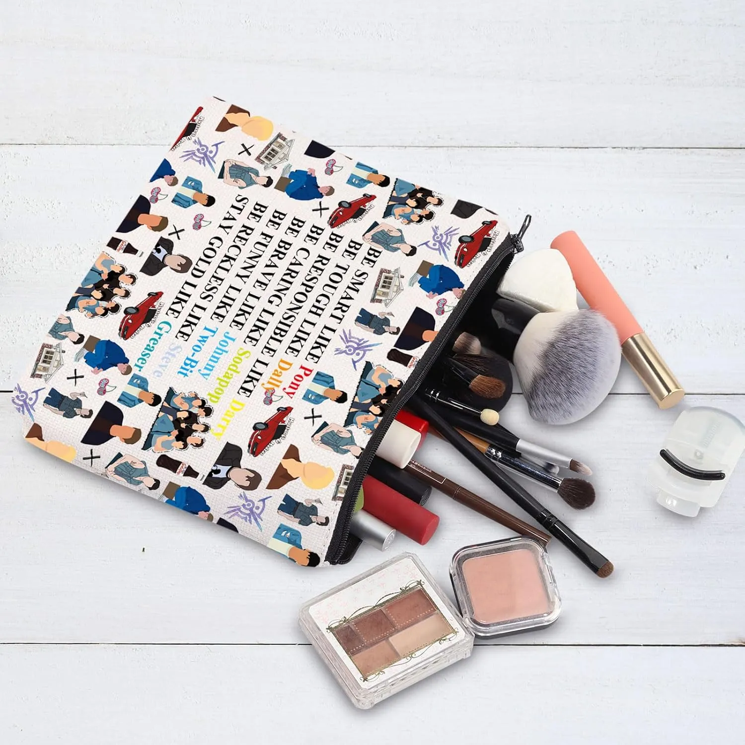 G2TUP Stay Pony Funny Inspired Makeup Bag 80s Movie Toiletry Bag Book Lover Gift (Pony New)